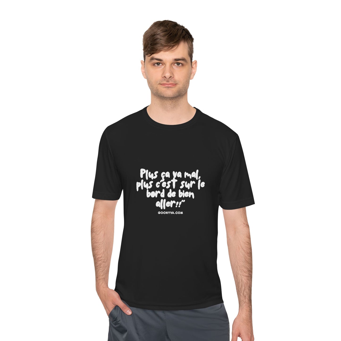 T-shirt Anti-Transpiration Unisexe, Idéal pour l'Entraînement Motivationnel. Vêtement de Sport Mixte et Cadeau Fitness Parfait. Le T-shirt Décontracté pour la Salle de Sport.  Option 3 (Pour des listes ou des mots-clés)