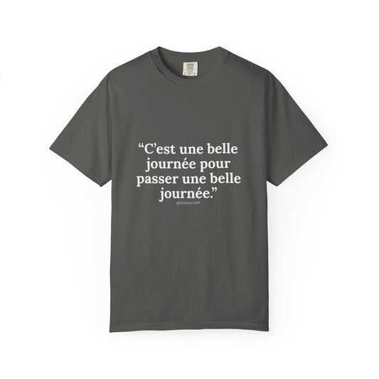 T-shirt Teint à la Perfection, Style Décontracté, Mode Unisexe, Confort Absolu, Idéal pour Offrir (Homme/Femme), L'Essentiel du Quotidien