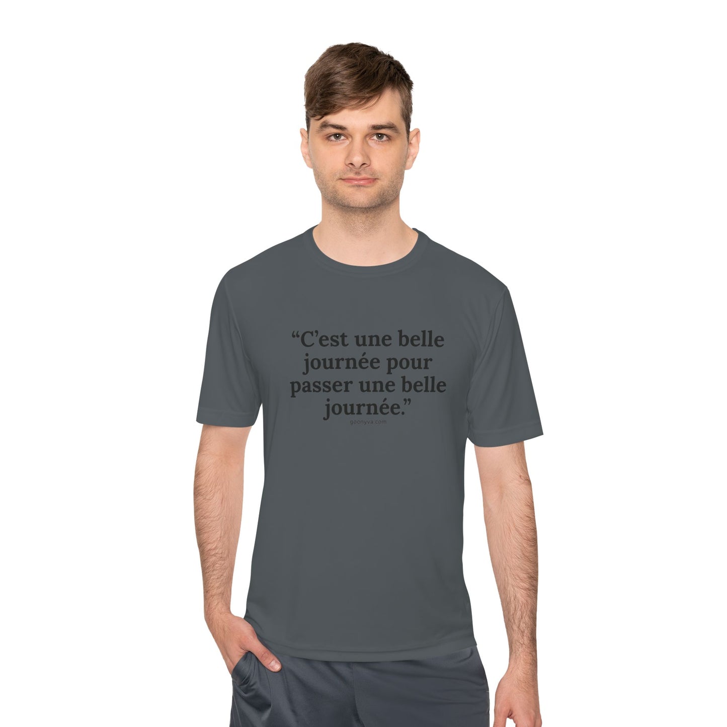 T-shirt Chic avec Citation Française - Parfait pour le style décontracté, les cadeaux, les voyages, le fitness et l'inspiration quotidienne.