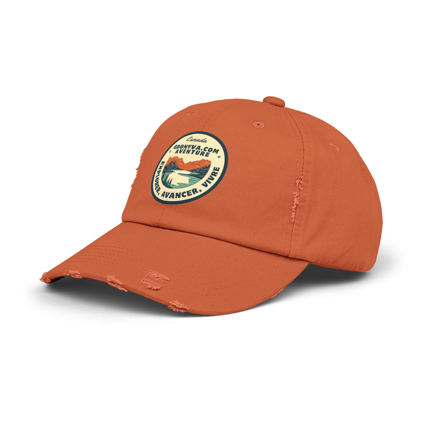 Casquette Unisexe Distressed "Aventure Vintage" Décontractée  Casquette d'explorateur  Cadeau pour les voyageurs  Plaisirs en plein air  Accessoire de mode tendance
