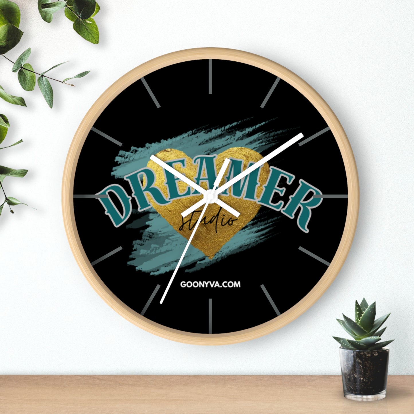 Horloge murale "Cœur de Rêveur" Décoration inspirante pour la maison et le bureau  Cadeau pour les rêveurs  Art de motivation  Décoration murale unique