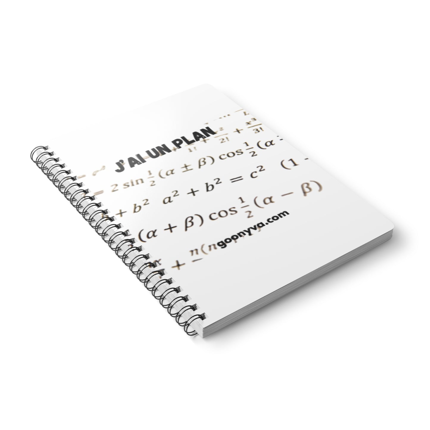 Carnet à spirale A5 avec design de plan motivant Journal d'étude  Planificateur d'objectifs  Cadeau pour étudiants et professeurs  Fournitures de bureau