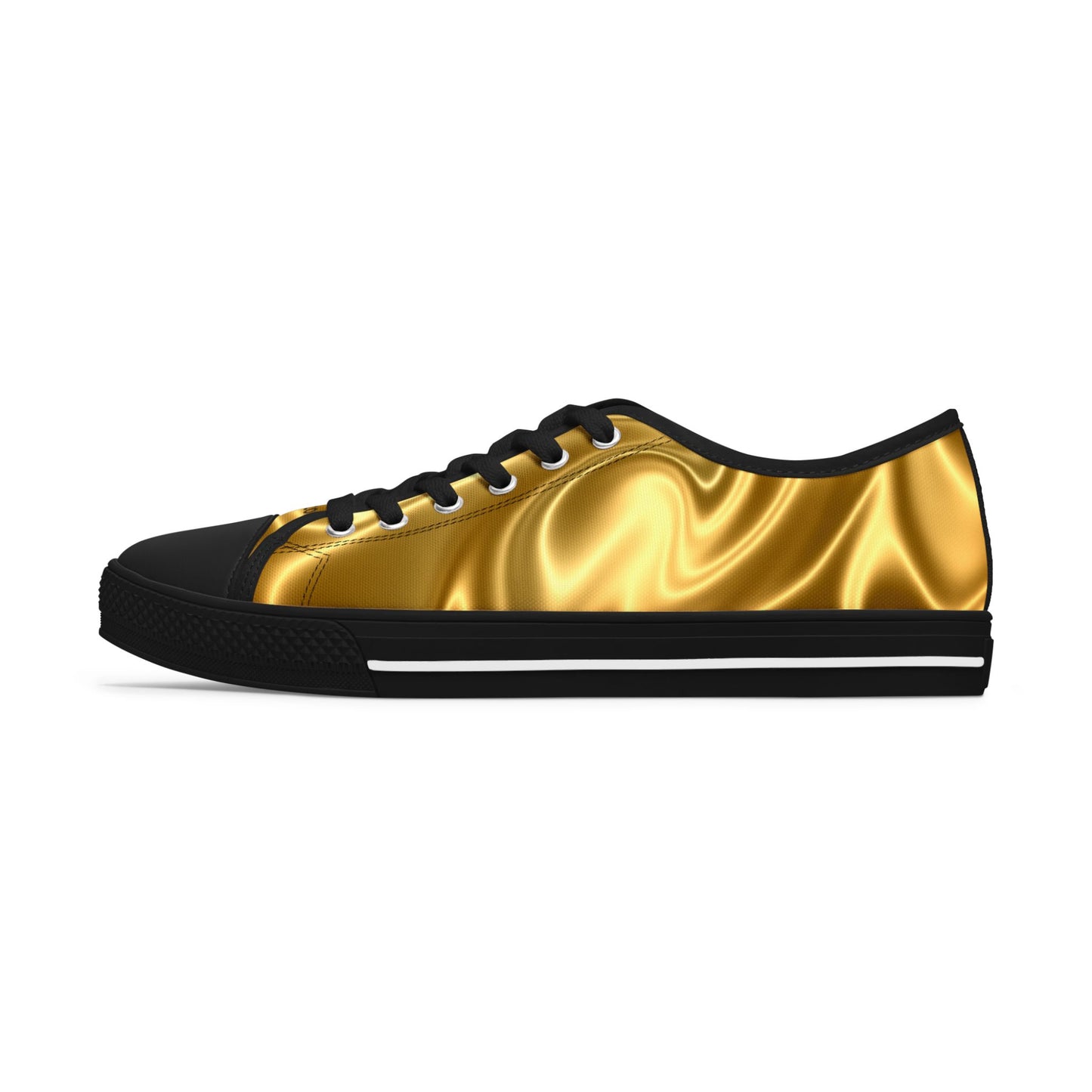 Baskets basses satinées dorées pour femme Chaussures décontractées stylées  Chaussures confortables pour le quotidien  Baskets tendance pour femme  Cadeau pour elle  [...]