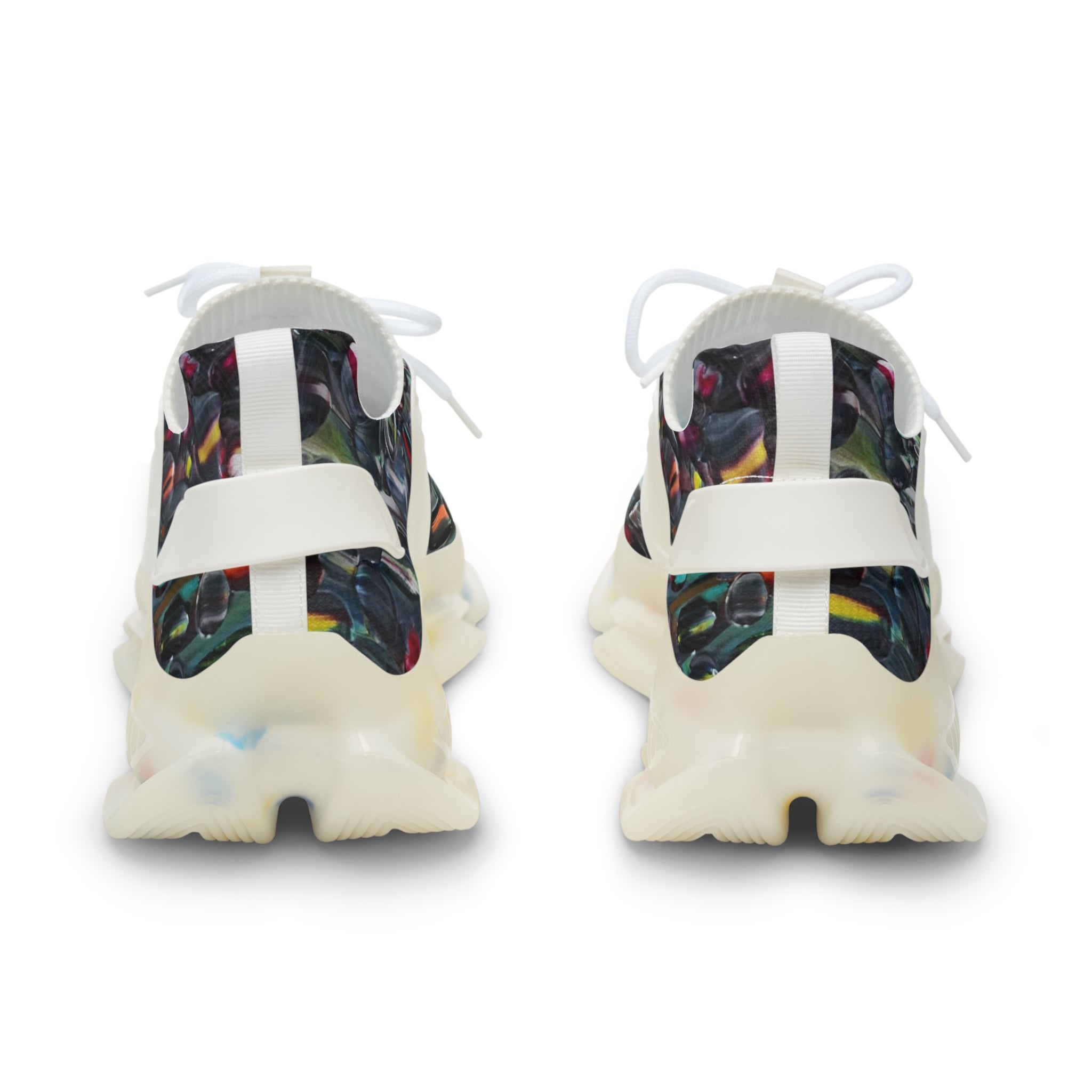 Baskets en maille stylées pour homme Légères et respirantes  Athlétiques de l'artiste peintre Marc Francoeur avec l'oeuvre Illumina  Pour les promenades décontractées  Mode printemps et été