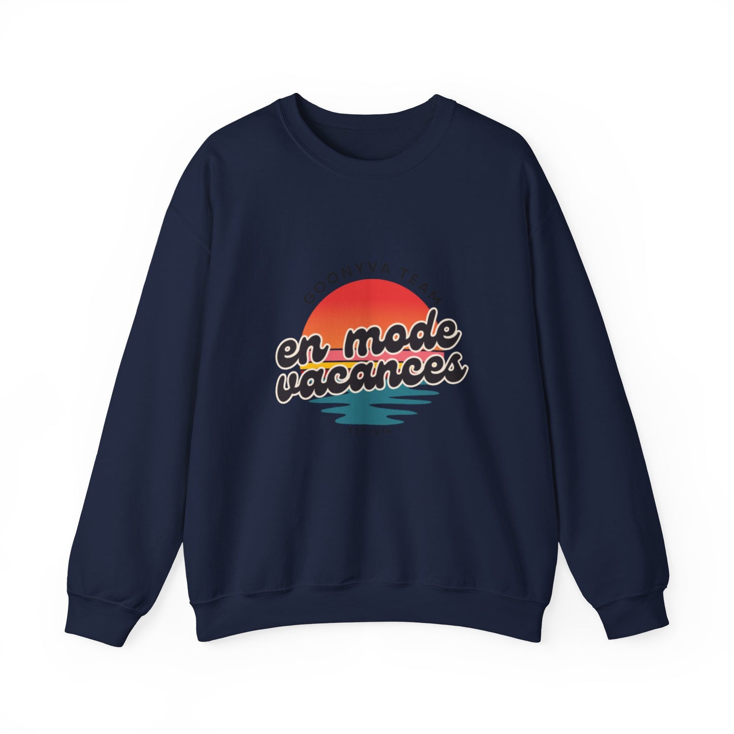 Chandail Col Rond "Chill Vibes" Pour les journées décontractées  Idéal pour la détente douillette  Parfait pour le voyage  Cadeau pour les amis  Style vacances