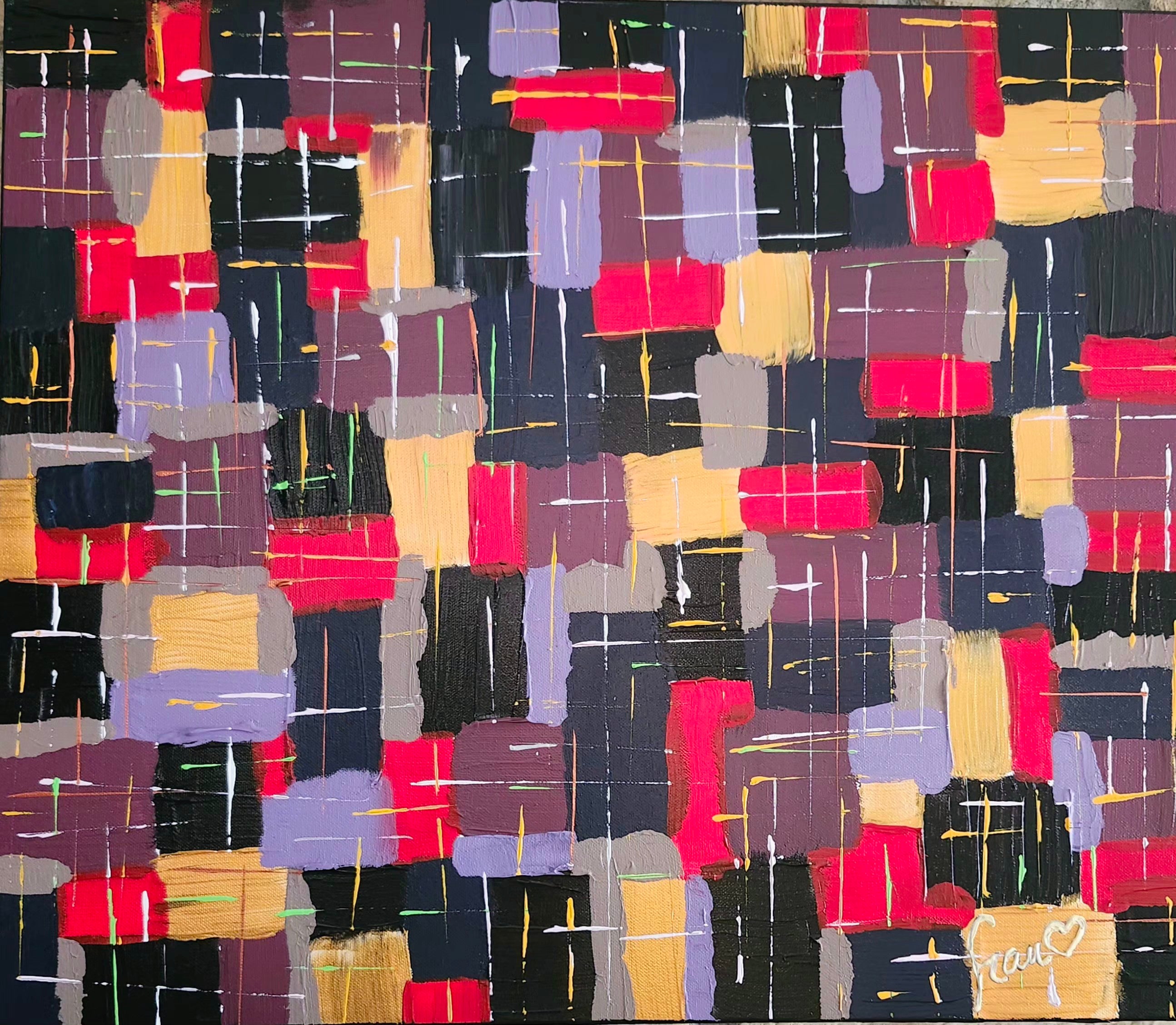 toile par l'artiste peintre Marc Francoeur ayant comme nom JAZZ CITY