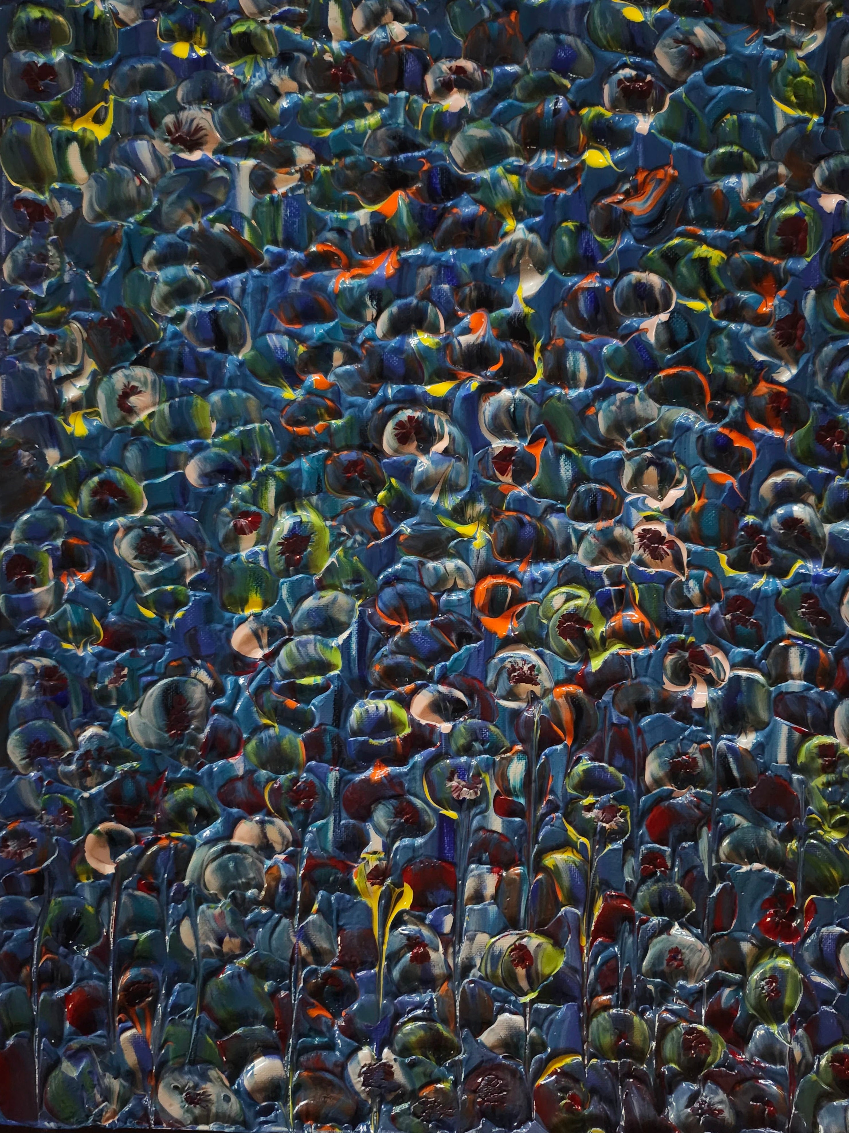 Méduses Toile de l'artiste peintre Marc Francoeur